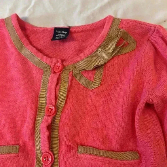 GAP  - long sleeve knit button-down cardigan sweater. Size 12 to 18 months. - Picture 2 of 3